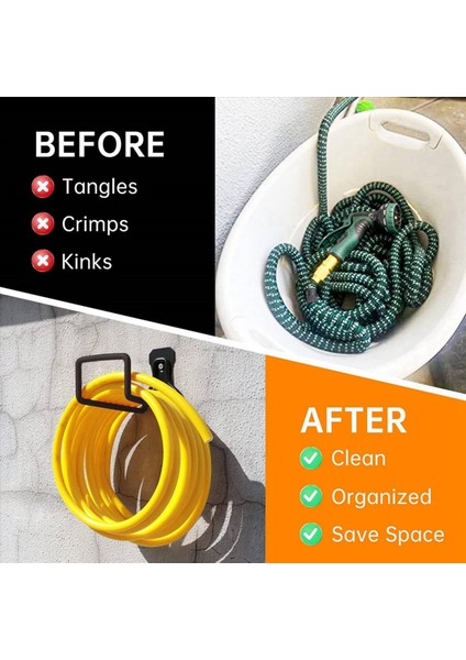 6x Bahçe Hortumu Tutucu Duvar Montajı Dışarı Için Duty Su Hortumu Askı Metal Hortum Makaraları Hortum Hortum Hortum Hortum (Yurt Dışından) fırsatları