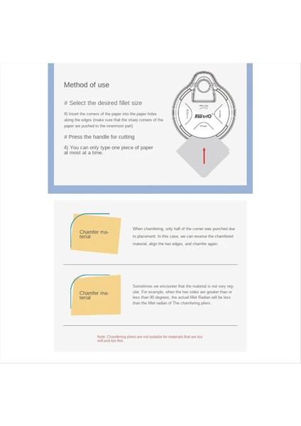 Kw-Trio 4 Yol Köşe Yuvarlak Yumruk 4mm 7mm 10MM 4 Kart Yapımı Için 1 Köşe Kesici Laminat Kart Stoğu B (Yurt Dışından) fırsatları