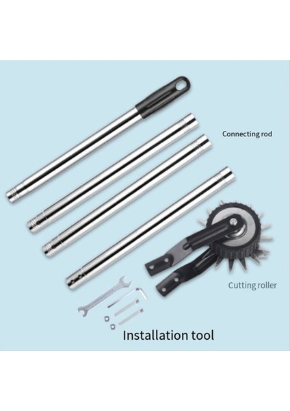 Tekerlek Rotary Edger Manuel Edger Çim Aracı Sağlam 4 Bölümlü Paslanmaz Çelik Çim Edger Aracı ile Ayarlanabilir Uzun (Yurt Dışından) fiyatları