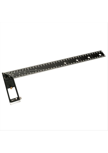 Çok Fonksiyonel Sağ Açılı Cetvel 45/90 Derece Delik Açısı Cetveli Konumlandırma Işaret Açısı Hükümdarı Ağaç Işleme Aracı 40CM (Yurt Dışından)