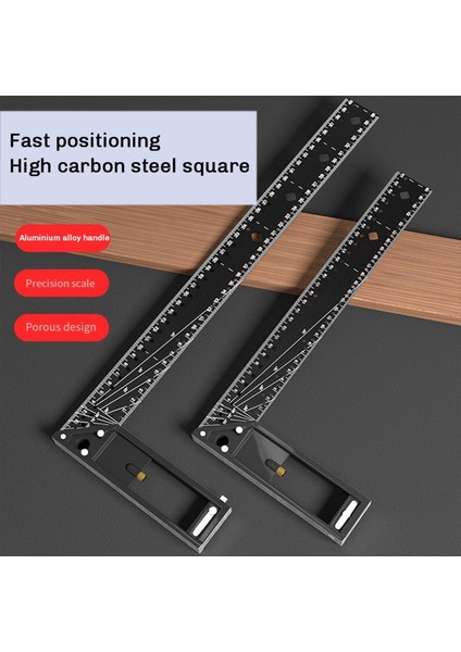 Çok Fonksiyonel Sağ Açılı Cetvel 45/90 Derece Delik Açısı Cetveli Konumlandırma Işaret Açısı Hükümdarı Ağaç Işleme Aracı 40CM (Yurt Dışından) fiyatları