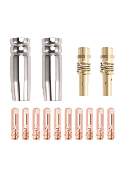 14PCS 15AK Kaynak Aksesuarları Sarf Malları 0 6mm Mig Torch Gaz Missül Ipucu 15AK Mig Tutucusu (Yurt Dışından)