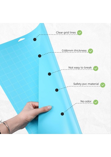 6 Paket Kesme Paspası 12 x 24 Inç Zanaat Için Kesme Paspasları Standart Güçlü Yapışkan Kesim Mat Değişimi (Yurt Dışından) fiyatları