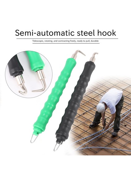 2 Adet Otomatik Inşa Çari Inşaat Çari Tir Twister Aracı Inşa Çubur Tel Twister Çekme Kravat Tel Twister Beton Metal Tel Bükme Çit Aracı (Kavisli ve Düz Kanca) (Yurt Dışından) fırsatları