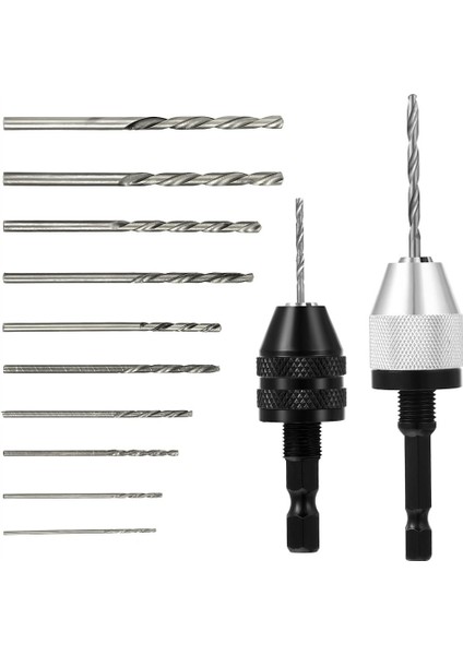 Anahtarsız Matkap Bit 2 Adet 10 Adet Matkap 1/4 Inç Hex Shank Matkap Chuck Hızlı Değişim Dönüştürücü (Yurt Dışından)
