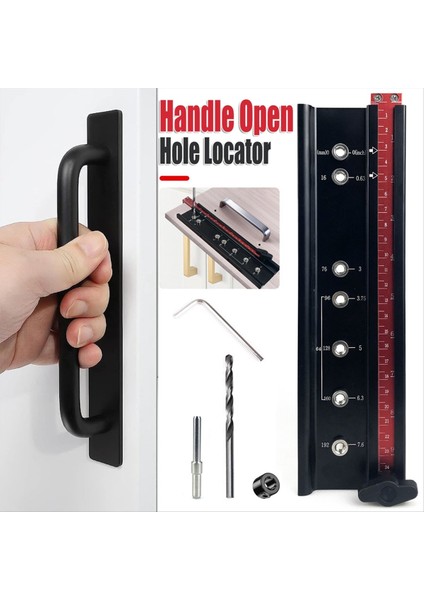 Matkap Kılavuzu Punch Bulucu Tutağı Açık Delik Bulucu Ağaç Işleme Dolap Kulpları ve Çekme Deliği Punch (Yurt Dışından) fiyatları