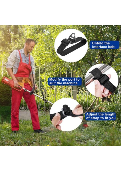 2x Uzun Düzeltici Kayışı - Ot Yiyenler Yaprak Üfleyiciler Çit Düzelticileri ve Daha Fazlası Için Güvenilir Omuz Askısı (Yurt Dışından) fiyatları