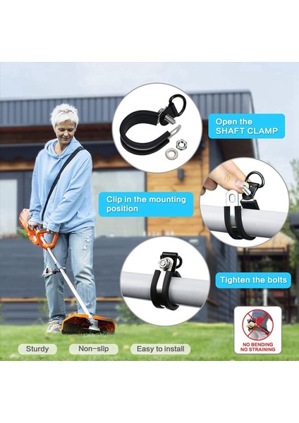 2x Uzun Düzeltici Kayışı - Ot Yiyenler Yaprak Üfleyiciler Çit Düzelticileri ve Daha Fazlası Için Güvenilir Omuz Askısı (Yurt Dışından) modelleri