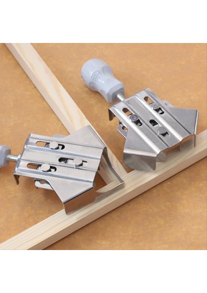 2pcs Yükseltilmiş Paslanmaz Çelik Sağ Açılı Kelepçe Ağaç Işleme Ekleme Hızlı Klip 90 Derece Sabit Fotoğraf Çerçeve Klip (Yurt Dışından) fırsatları