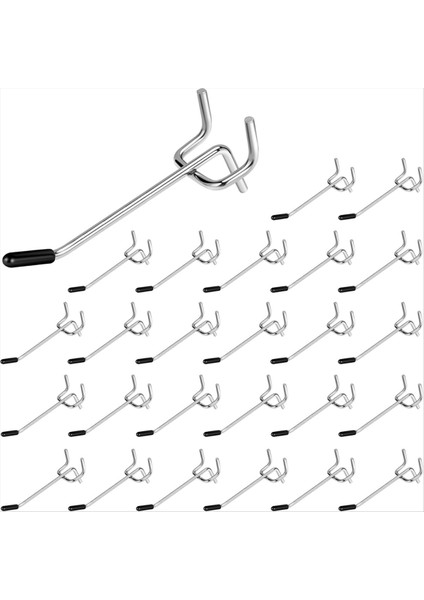 Pegboard Kancaları 26 Paket 4 Inç Asma Için Peg Tahtası Kancaları Garaj Için 1/4inch Peg Tahtası Organizatör Aksesuarları (Yurt Dışından)