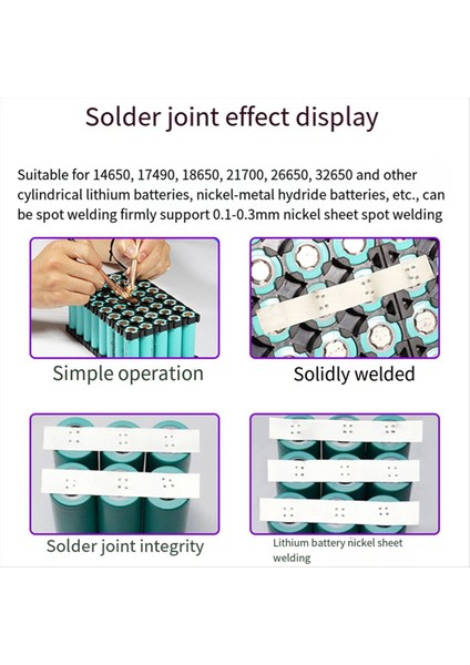 Dıy Spot Kaynak Noktası Kaynak Makinesi Kontrol Kartı 99 Dişli 14650/17490/18650/21700/26650/32650 Batter Için Ayarlanabilir (Yurt Dışından) modelleri
