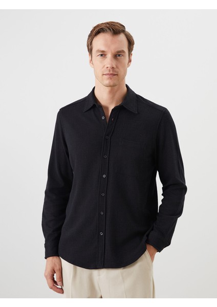 Yeni Sezon Regular Fit Uzun Kollu Erkek Gömlek