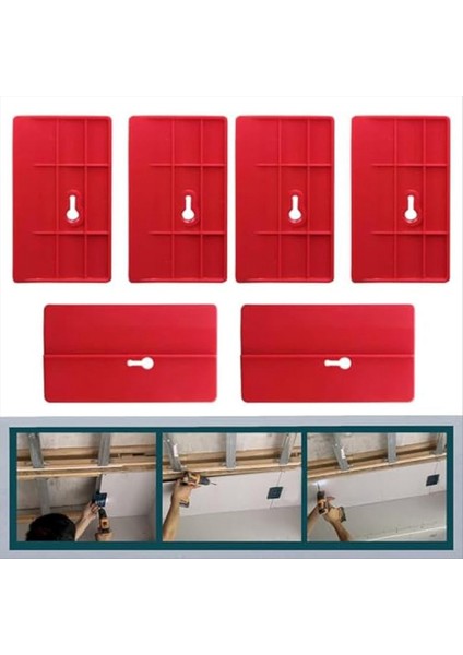 6 Adet Alçıpan Montaj Aracı Alçı Tahtası Sabitleme Aracı Konumlandırma ve Sabitleme Yerinde Alçı Tahtası Sabitleme Alçı Plakası (Yurt Dışından) modelleri