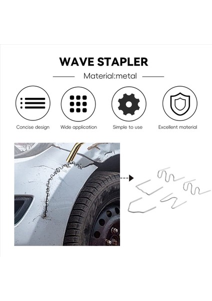 600PCS Sıcak Zımba Plastik Onarım Makinesi Kaynak Kitleri Araç Otomatik Tampon Tampon Tamir Aracı Tüm Arabalar 6 Tip (Yurt Dışından) fırsatları