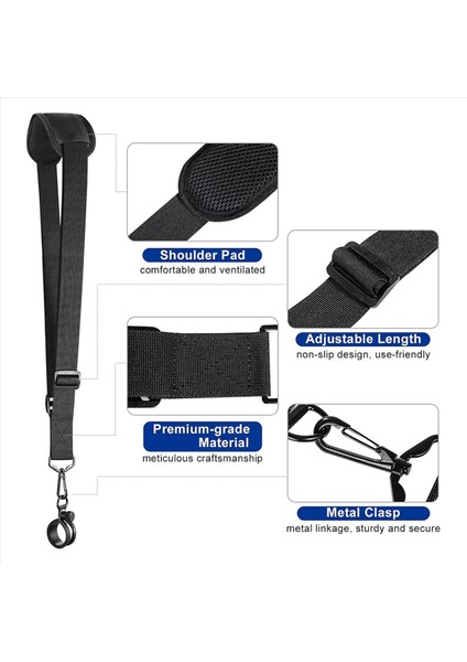 2x Uzun Düzeltici Kayışı - Ot Yiyenler Yaprak Üfleyiciler Çit Düzelticileri ve Daha Fazlası Için Güvenilir Omuz Askısı (Yurt Dışından) indirimleri