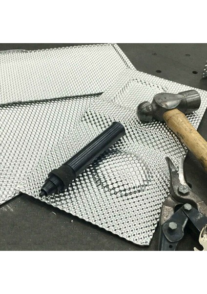 3x Kabartmalı Alüminyum Isı Kalkanı Egzoz Borusu Isı Kalkanı ve Otomobil Genel Isı Yalıtım Alüminyum Plaka (Yurt Dışından) indirimleri