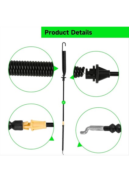 946-04173E Mdt Troy-Saftıng Cahil Çağrı Için Güverte Nişan Kablosu Biçme Biçerdöver Traktör Yard Makinesi Yedek Parçalar 2 Pack (Yurt Dışından) fiyatları