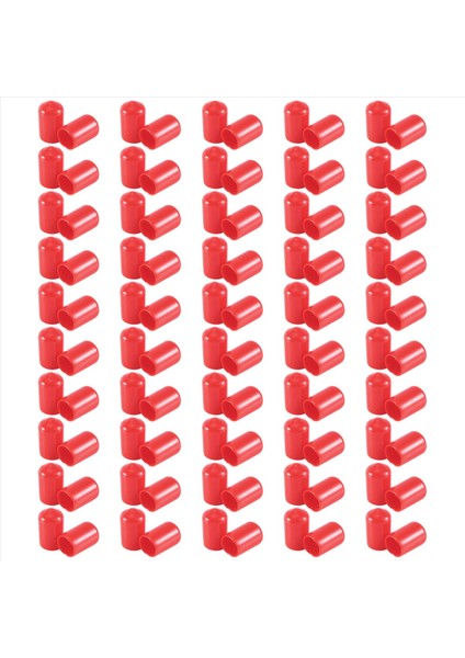 100PCS Kauçuk Uç Kapakları 9 5mm Kimlik Pvc Yuvarlak Tüp Cıvata Kapağı Kapak Vidası Koruyucular Kırmızı (Yurt Dışından) fiyatları