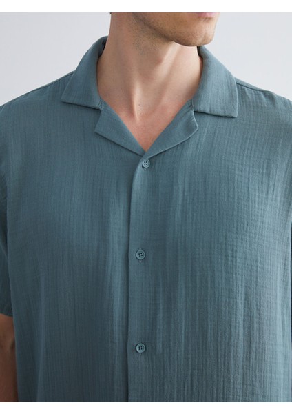 Yeni Sezon Standart Fit Kısa Kollu Erkek Gömlek modelleri