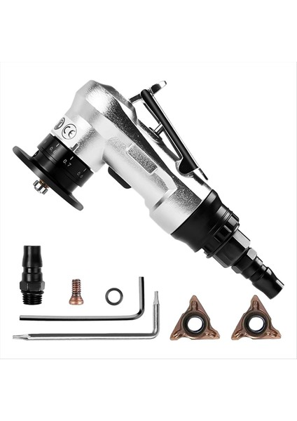 2 Mini Hava Pahlatma Aracı 5-Ayarlama Pnömatik Pahlandırma Kenar Çarpıştırma Için 45 Derece Harici Pah Aracı (Yurt Dışından)