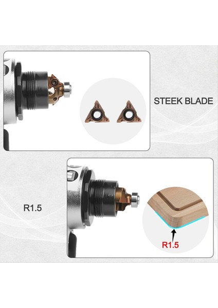 2 Mini Hava Pahlatma Aracı 5-Ayarlama Pnömatik Pahlandırma Kenar Çarpıştırma Için 45 Derece Harici Pah Aracı (Yurt Dışından) modelleri