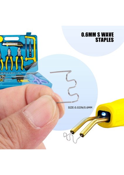 1000 Pcs 0 6mm Sıcak Zımbalar Sıcak Zımba Plastik Onarım Dalga Zımbaları Tampon Gövdesi Onarımları 0 6mm S Dalga Zımbaları (Yurt Dışından) indirimleri