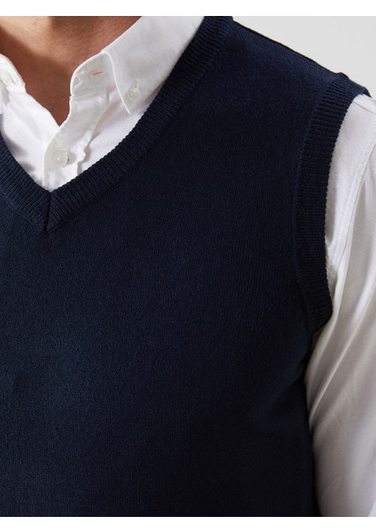 Yeni Sezon V Yaka Erkek Triko Yelek modelleri