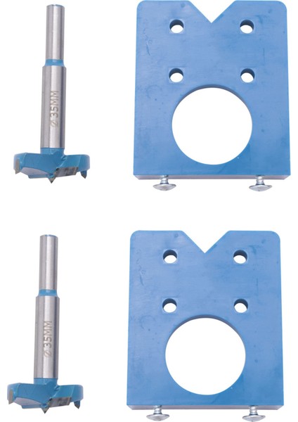 Gizli Menteşe Sıkıcı Jig 2pcs ile Menteşe Için Ayarlanan 2x Matkap Bitleri Ahşap Kesici Marangoz Ahşap Işleri Diy Araçları (Yurt Dışından)