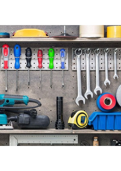 Peg Tahtası Tornavida Tutucular Peg Board Organizatör Aksesuarları Çok Ring Aracı Çoklu Araç Organizatör Rafları (Yurt Dışından) indirimleri