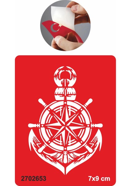 Pusula Dümen Çapa Tattoo Geçici Dövme Şablonları Kına Kalıpları