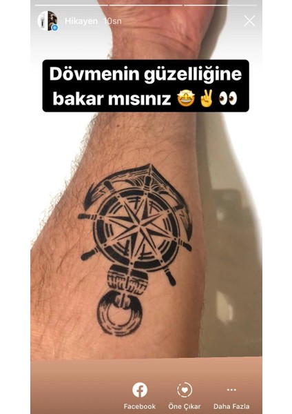 Pusula Dümen Çapa Tattoo Geçici Dövme Şablonları Kına Kalıpları fiyatları