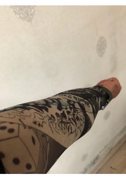 Giyilebilir Çorap Dövme Zar Dövmesi Çift Kol fiyatları