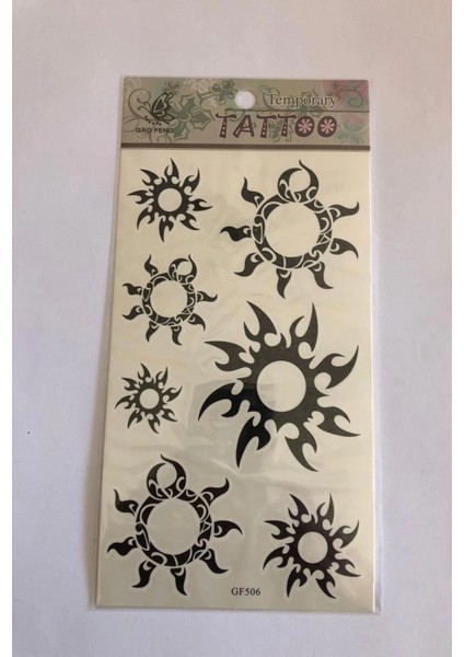 Güneş Yapıştırma Sticker Dövme Geçici Dövme Temporary Tattoos