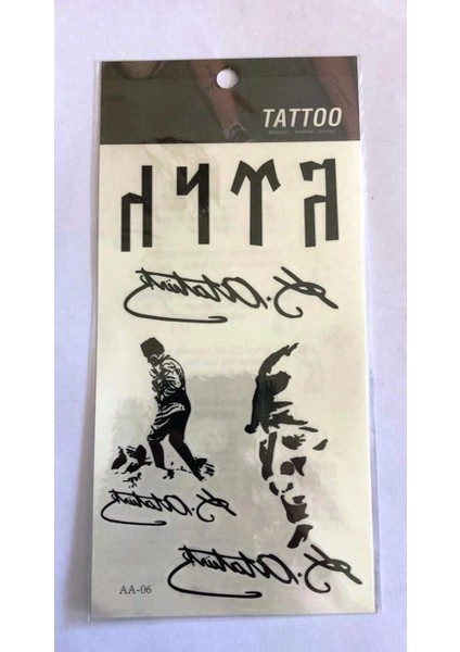 Türk Imza Yapıştırma Sticker Dövme Geçici Dövme Temporary Tattoos