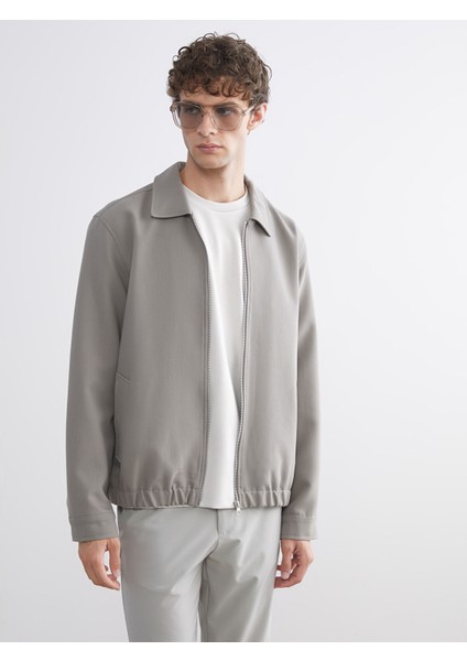 Yeni Sezon Standart Kalıp Gömlek Yaka Erkek Mont