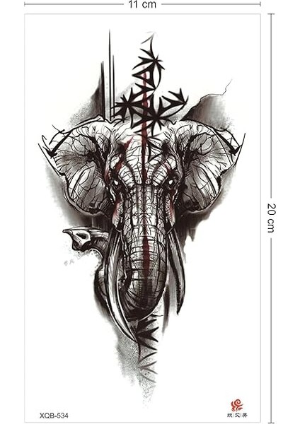 War Elephant Savaş Fili Geçici Dövme fiyatları