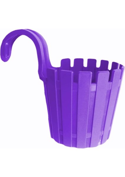 Mor Akasya Askılı Duvar Balkon Saksı 2 Adet, Askılı 2'li Mor Balkon Saksısı fiyatları