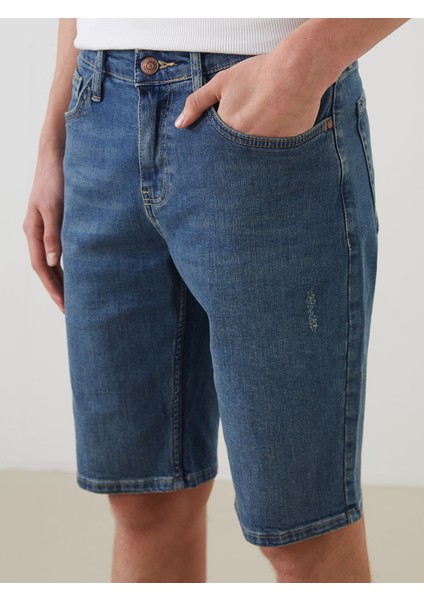 Yeni Sezon Standart Kalıp Erkek Jean Şort modelleri