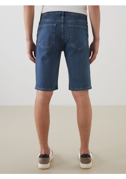 Yeni Sezon Standart Kalıp Erkek Jean Şort fırsatları