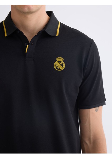 Yeni Sezon Polo Yaka Real Madrid Baskılı Erkek Taraftar Tişört modelleri