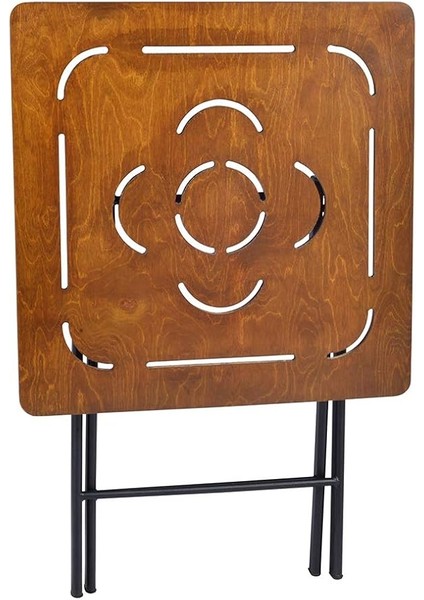 Doğal Ahşap Katlanabilir Bistro Bahçe & Balkon Seti Ceviz fırsatları