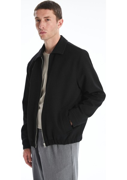 Yeni Sezon Standart Kalıp Gömlek Yaka Erkek Mont
