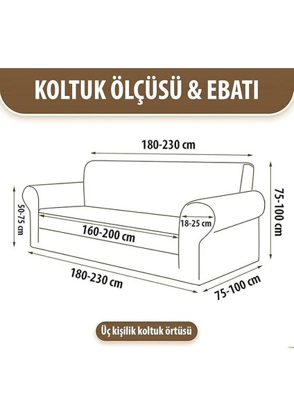 Jakar Desenli Koltuk Örtüsü Takımı, 3+ 3 +1 +1 Kanepe ve Koltuk Örtüsü, Lastikli, Taş Gri modelleri
