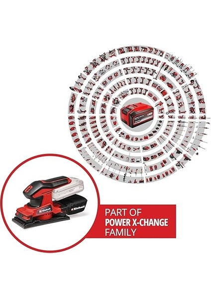 Akülü Zımpara Tc-Os 18/187 Li Solo Power X-Change (Lityum-Iyon, Velcro Bant, Softgrip Tutma Yüzeyleri, 1x Zımpara Kağıdı Dahil, Akü ve Şarj Cihazı Dahil Değildir), Kırmızı - 4460725 fiyatları