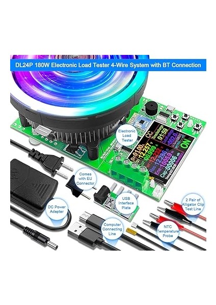 200V 30A Elektronik Yük Test Cihazı 4 Telli Dijital Renkli Ekran Bt Bağlantısı Kablosuz Veya Kablolu Kontrol Elektronik Ayar Sabit Yük Ölçer Pil Kapasitesi Test Cihazı Voltmetre Ampermetre fiyatları