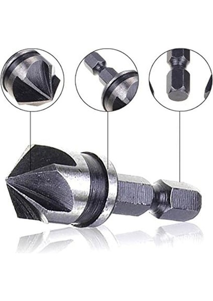 3 Parça 1/4inch Hex 12/16/19MM Counterk Ahşap Metal Hızlı Değişim Biti Seti Bit (Yurt Dışından) modelleri