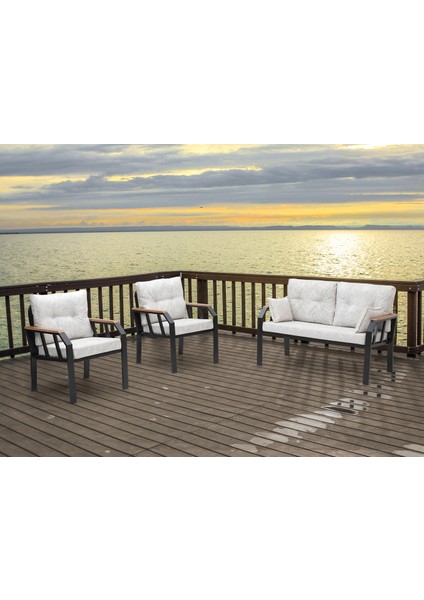 NERGİZ 2+1+1+MASA(70X120) BAHÇE BALKON MUTFAK TAKIMI,KREM modelleri