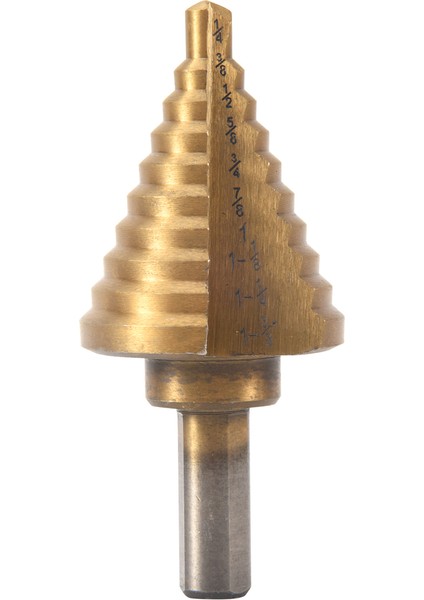 Adım Matkap Koni Matkap Bitleri, Yüksek Hızlı Çelik 10 Adım 1/4 Ila 1-3/8 Inç (Yurt Dışından) modelleri