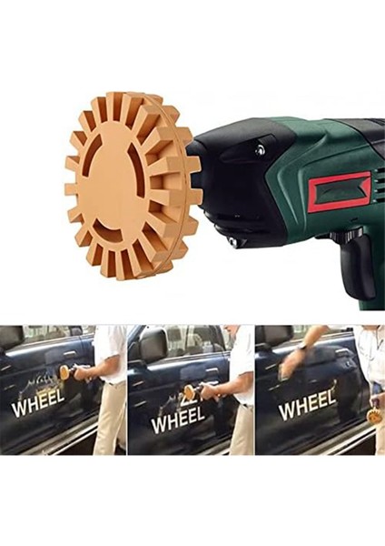 Çıkartma Çıkartma, 4 Inç Kauçuk Matkap Ek Araç Yapıştırıcı, Kauçuk Çıkarma Tekerleği, Otomobiller Için Vinil Çıkarma Aracı, Rvs, 4 Pcs (Yurt Dışından) modelleri