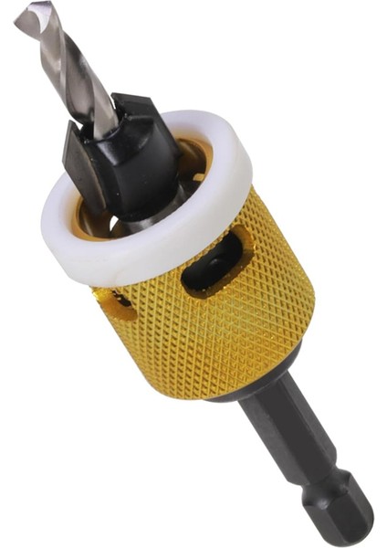 1/8x3/8inch Karbür Uçlu Counterk Matkap Bitleri Düşük Sürtünme Derinlik Durağı, 1/4 Inç Hex Shank Counterk Matkap (Yurt Dışından)